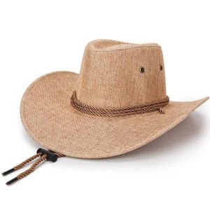 chapeau respirant lin cowboy