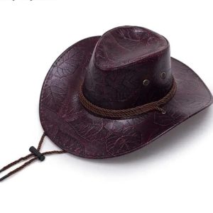Chapeau cowboy cuir