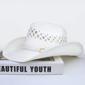style cowboy chapeau blanc