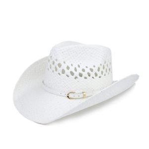 chapeau texan blanc