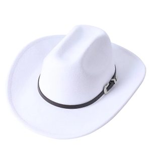 chapeau western blanc
