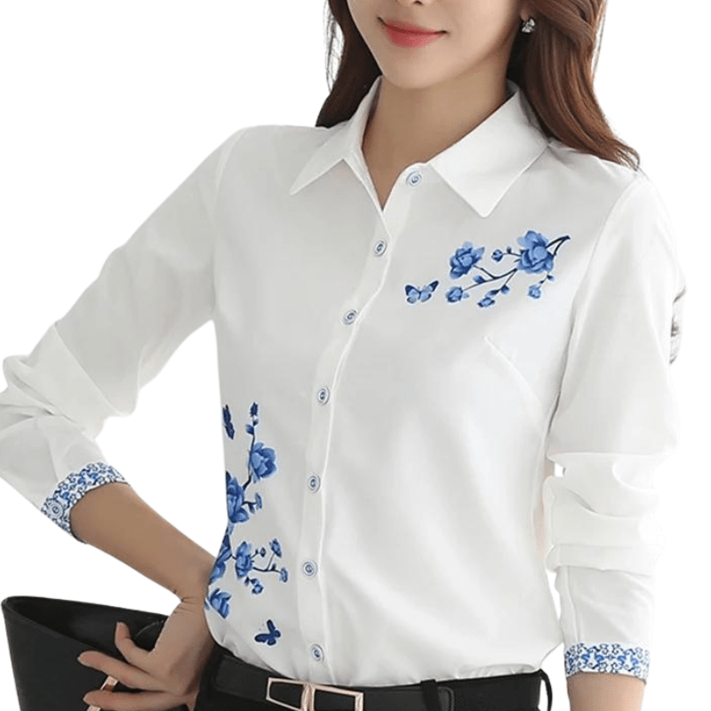 chemise motifs floraux