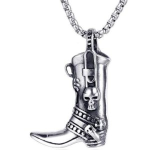 pendentif botte de cowboy
