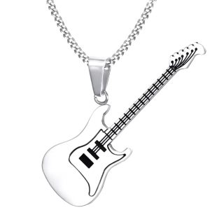 collier guitare élégant