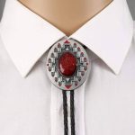 Bolo Tie Cowboy en cuir