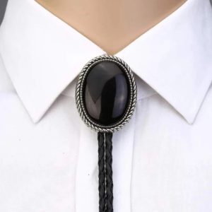 cravate cowboy noire passion