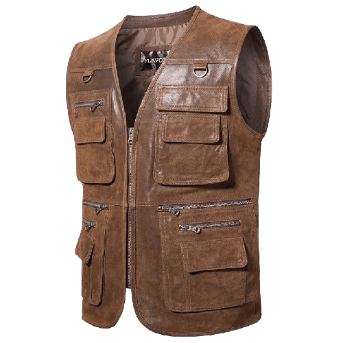 Style western Gilet Cuir Country