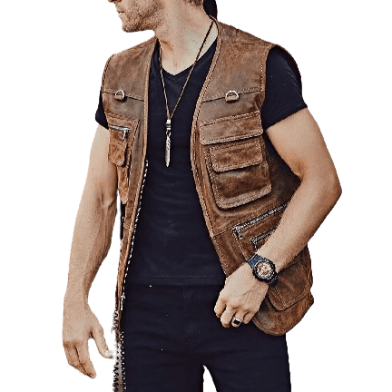 Gilet Cuir Country en cuir