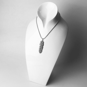 bijou plume argent