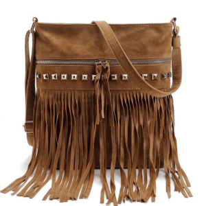 sac à main country en cuir à franges