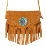 Sac à Main Style Western en cuir daim