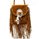sac western cuir à franges