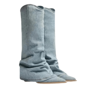santiags bleues femme