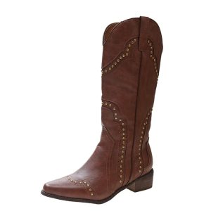 bottes cowboy marron